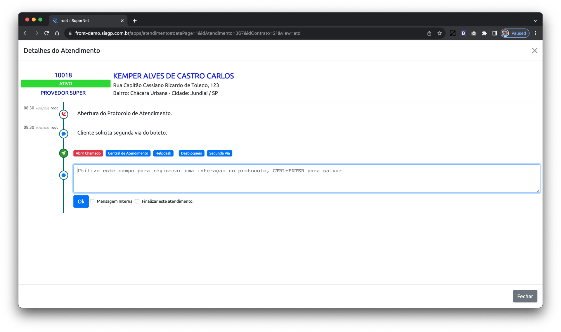 Relatórios Avançados